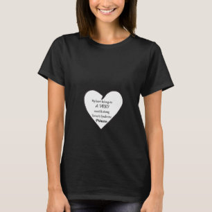 Womens My heart belongs to a Turner's Syndrome Pri T-Shirt