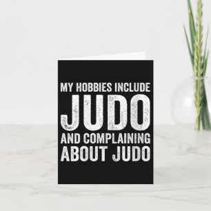 Womens My Hobbies Include Judo Funny Judoka V-neck Card