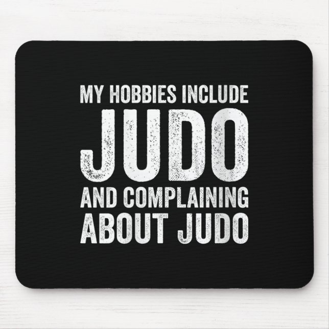 Womens My Hobbies Include Judo Funny Judoka V-neck Mouse Mat (Front)