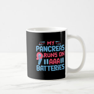 Womens My Pancreas Runs On Aaa Batteries V-neck Coffee Mug
