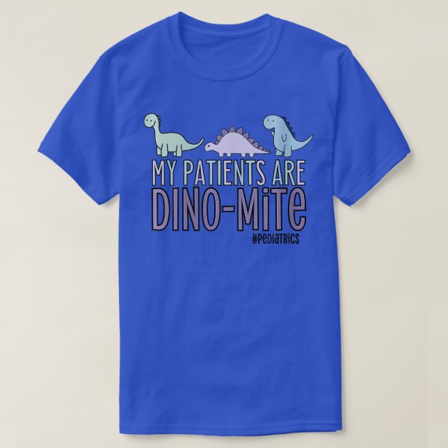 Womens My Patients Are Dinomite Paediatrics VNeck  T-Shirt (Design Front)