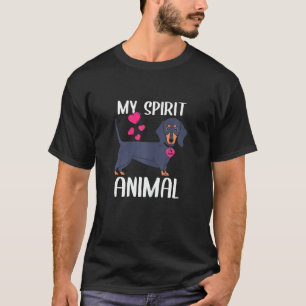 Womens My Spirit Animal Dachshund Dog I Love Mum N T-Shirt