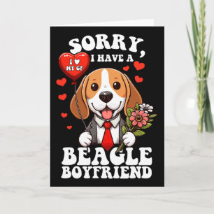 Women's My Valentine Has Paws Valentine Hearts Bea Card
