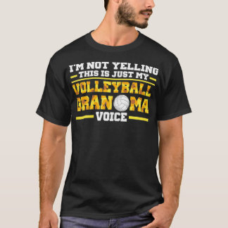 Womens My Volleyball Grandma voice Volleyball Gran T-Shirt
