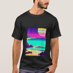 Womens Myrtle Beach South Carolina Parasdise Retro T-Shirt