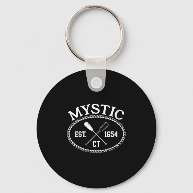 Womens Mystic Connecticut Established 1654 Nautica Key Ring (Front)