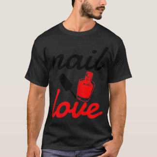 Womens Nail technician Manicurist Beauty Funny T-Shirt
