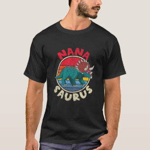 Womens Nana Saurus I Triceratops Horridus I Family T-Shirt