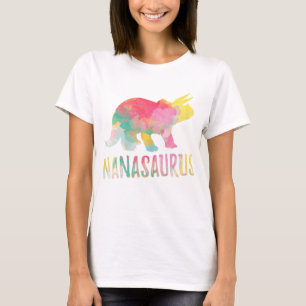 Womens Nanasaurus T-Shirt Nanasaur Cute Nana 