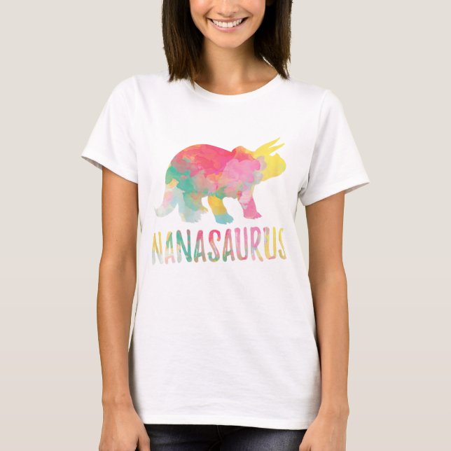 Womens Nanasaurus T-Shirt Nanasaur Cute Nana  (Front)