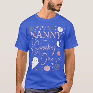 Womens Nanny of the Spooky One Girl First Birthday T-Shirt