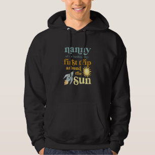 Womens Nanny Outer Space 1st Birthday First Trip A Hoodie