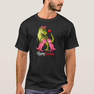Womens Nannysaurus T Rex Nanny Mum Saurus Dinosaur T-Shirt