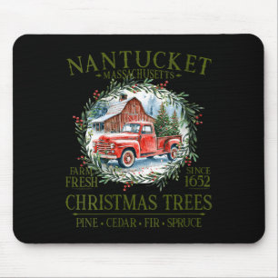 Womens Nantucket Ma Farm Fresh Christmas Trees Gre Mouse Mat