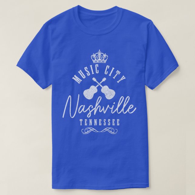 Womens Nashville Guitar TN Tennessee Country Music T-Shirt (Design Front)