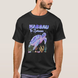 Womens Nassau The Bahamas Sea Turtle Snorkel Scuba T-Shirt