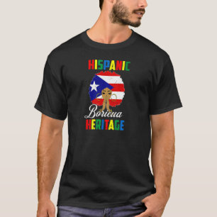 Womens National Hispanic Heritage Month Puerto Ric T-Shirt