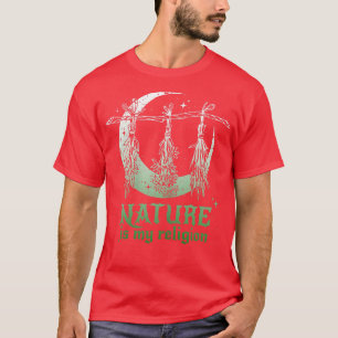 Womens Nature is my religionWitchcraftDark Fantasy T-Shirt