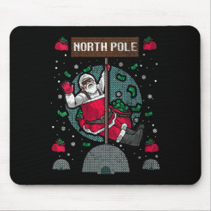 Womens Naughty Ugly Christmas Sweater  Mouse Mat