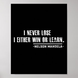 Womens Nelson Mandela's Motivational Quote V-neck  Poster
