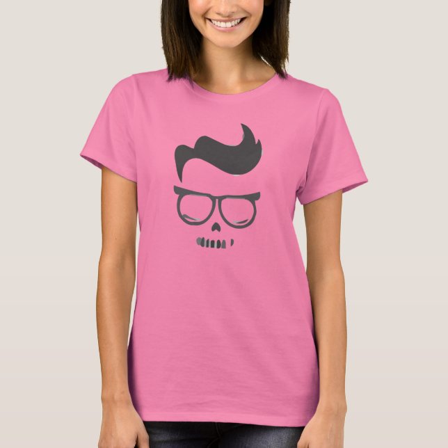 Women's Nerdead - dead nerd ringer t-shirt (Front)
