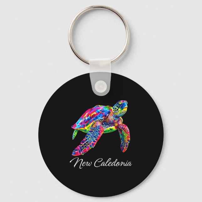Womens New Caledonia V-neck  Key Ring (Front)
