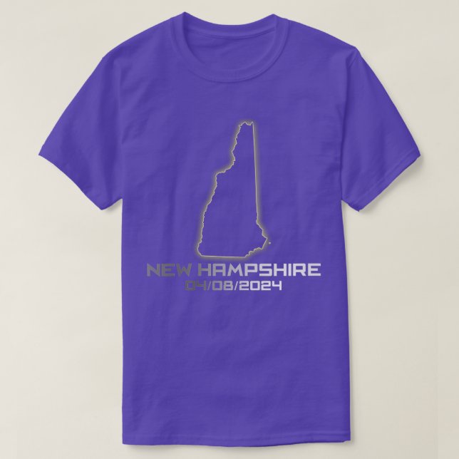 Womens New Hampshire America Astronomy otal Solar  T-Shirt (Design Front)