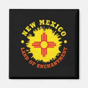 Womens New Mexico Enchantment State Flag V-neck  Magnet