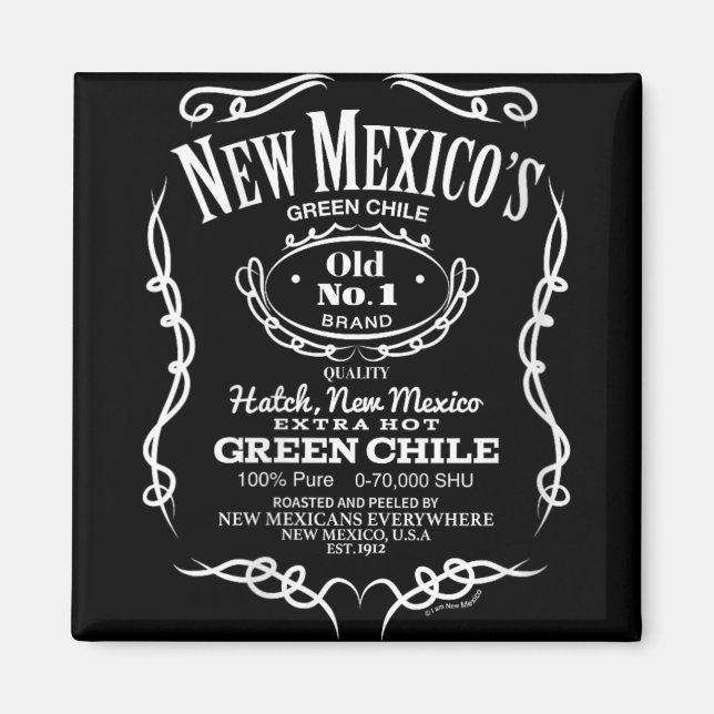 Womens New Mexico's Old No. 1 Hatch Green Chile No Magnet (Front)