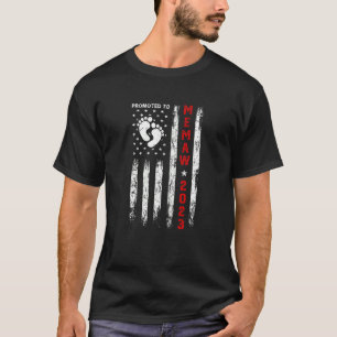 Womens New Mum Promoted To Memaw Est 2023 Vintage T-Shirt