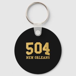Womens New Orleans Area Code 504 - Hometown Pride Key Ring