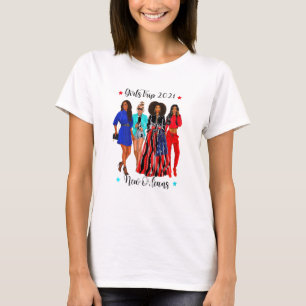 Womens New Orleans Girls Trip 2021 Black Womens Va T-Shirt