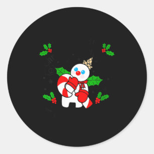 Womens New Orleans Mr Bingle Christmas Tradition S Classic Round Sticker