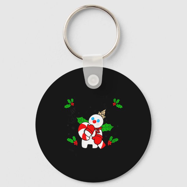 Womens New Orleans Mr Bingle Christmas Tradition S Key Ring (Front)