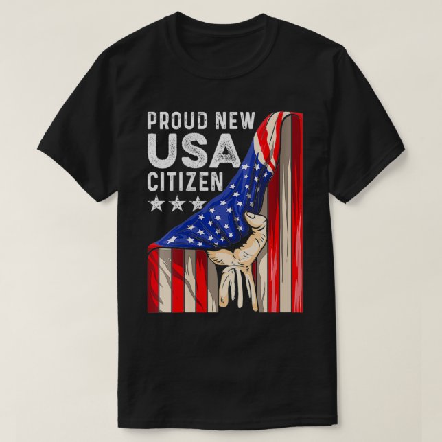 Womens New USA Citizen American US Citizenship Jul T-Shirt (Design Front)