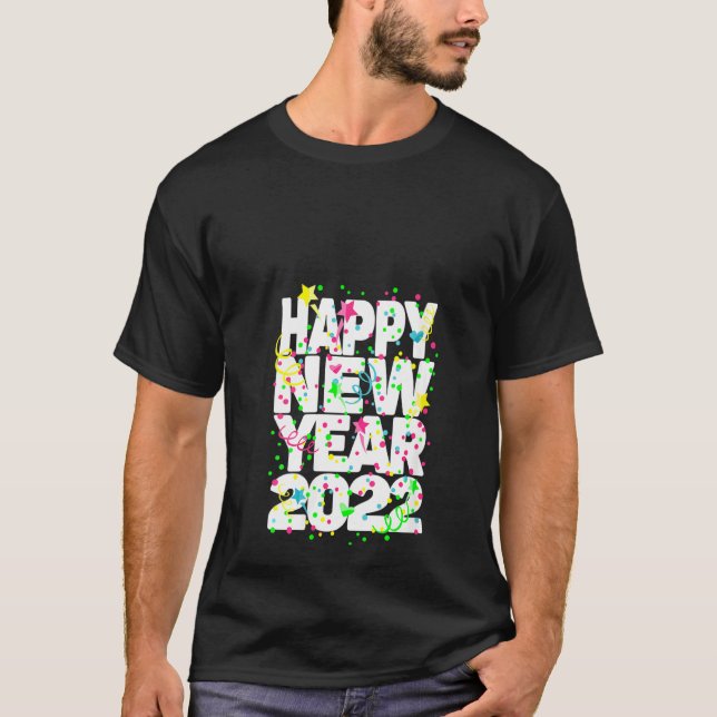 Womens New Years Eve Party Supplies Nye 2022 Happy T-Shirt (Front)