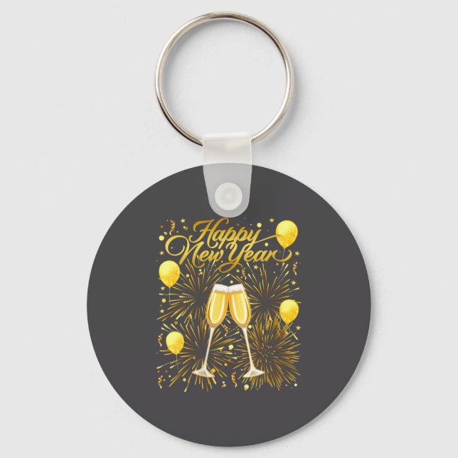 Womens New Years Eve Party Sylvester 2026 Happy Ne Key Ring (Front)