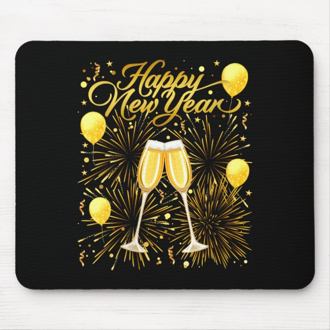 Womens New Years Eve Party Sylvester 2026 Happy Ne Mouse Mat (Front)