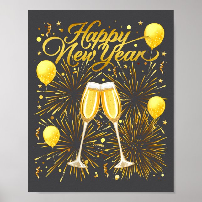 Womens New Years Eve Party Sylvester 2026 Happy Ne Poster (Front)