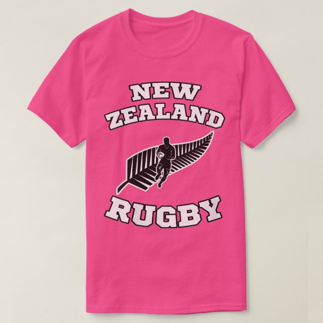 Womens New Zealand Flag Kiwis Rugby eam VNeck  T-Shirt (Design Front)
