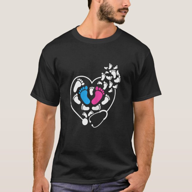 Womens Nicu nurse Baby ICU Nurse Heart T-Shirt (Front)