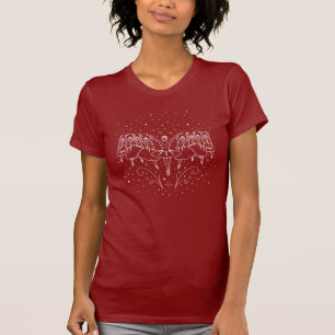 Women's Ninth Day of Christmas T-Shirt Red