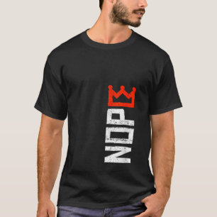 Womens No Kings Protest Sign Vertical V Neck T-Shirt