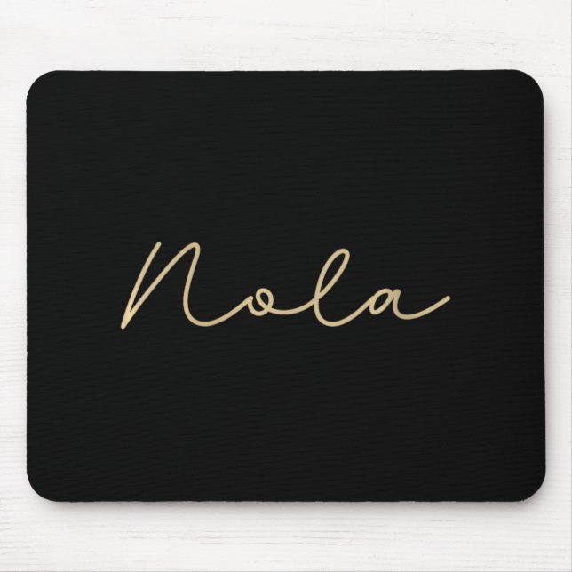 Womens Nola Cute New Orleans Womens Girls V-neck  Mouse Mat (Front)
