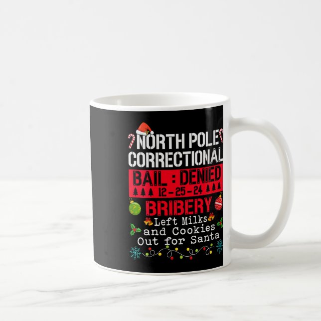 Womens North Pole Correctional Bribery Left Milk C Coffee Mug (Right)