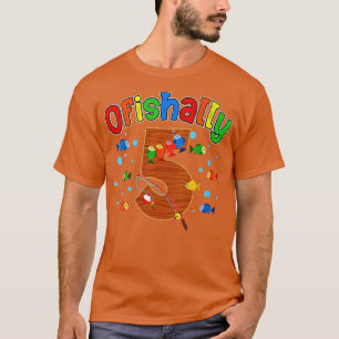 Womens O Fish Ally One Birthday Outfit 5 Year Old T-Shirt