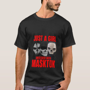 Womens Obsessed with masktok booktok reading books T-Shirt