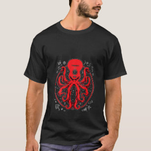 Womens Octopus Guitar T Music Kraken Electric Bass T-Shirt