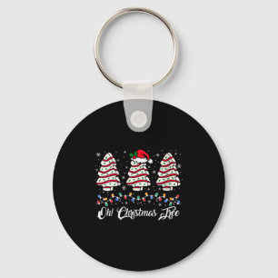 Womens Oh Christmas Tree Cakes Debbie Becky Jen Ca Key Ring