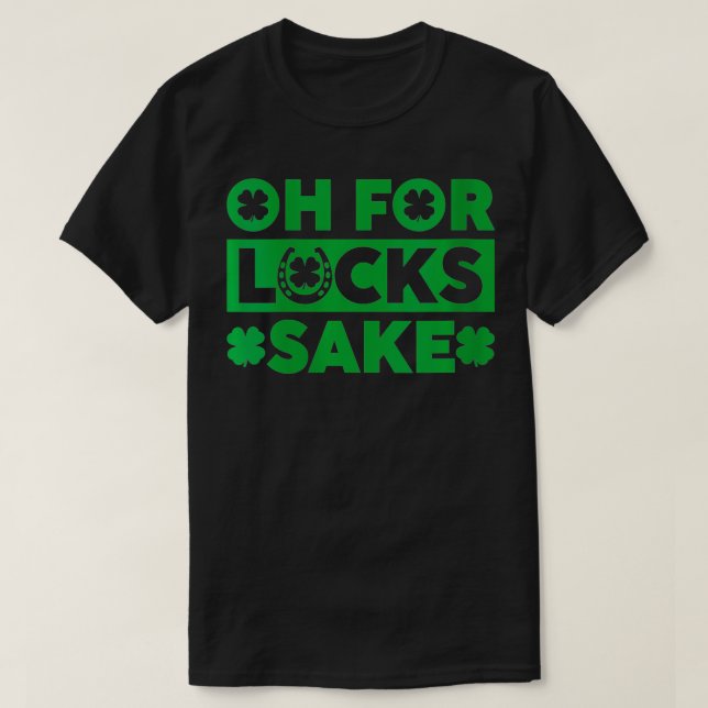 Womens Oh For Lucks Sake VNeck  T-Shirt (Design Front)